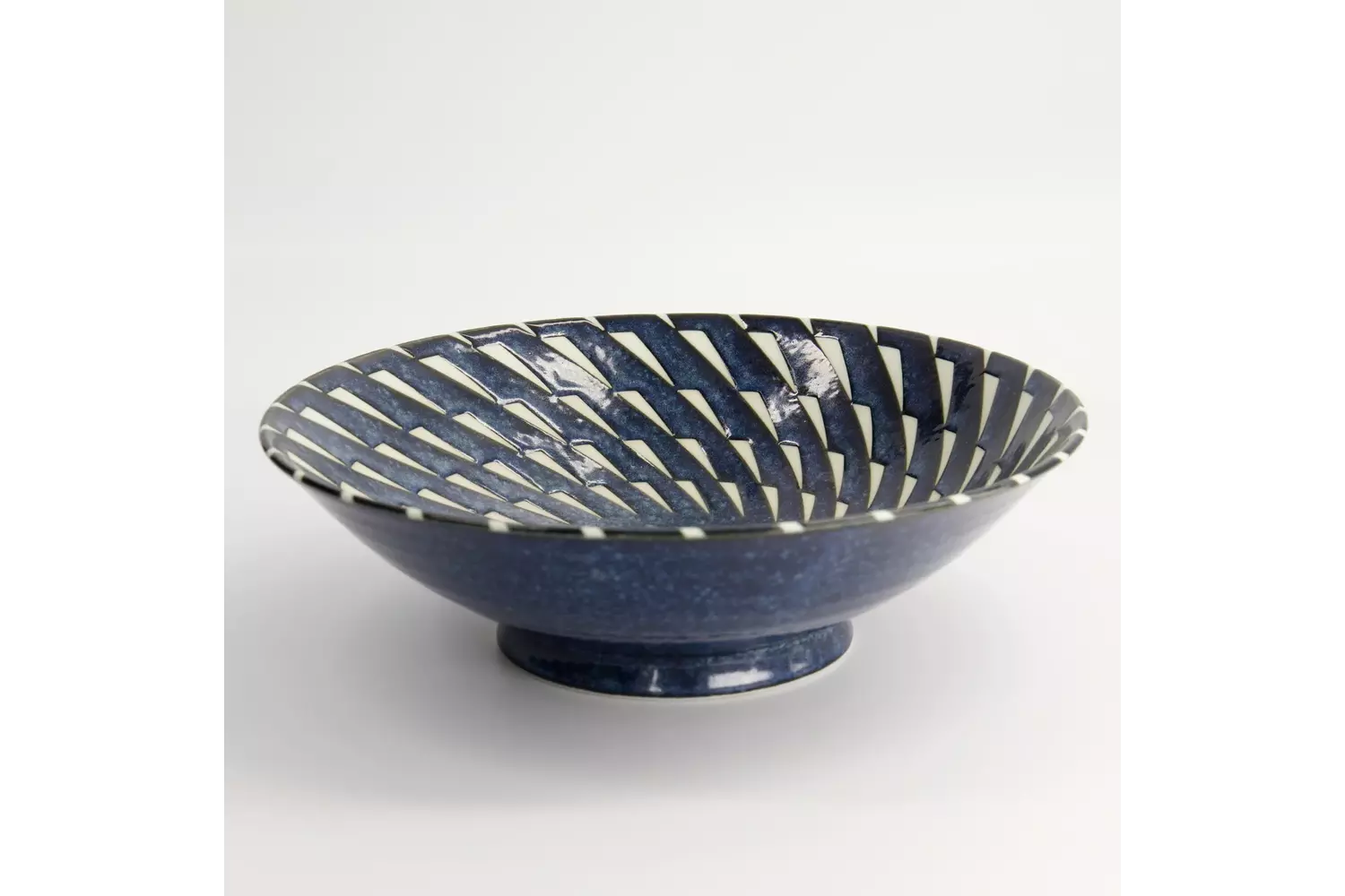 Tokyo Design Studio - Mixed Bowls Ramen 25.4x7.8cm. Blue Hanten 1600ml 3pcs