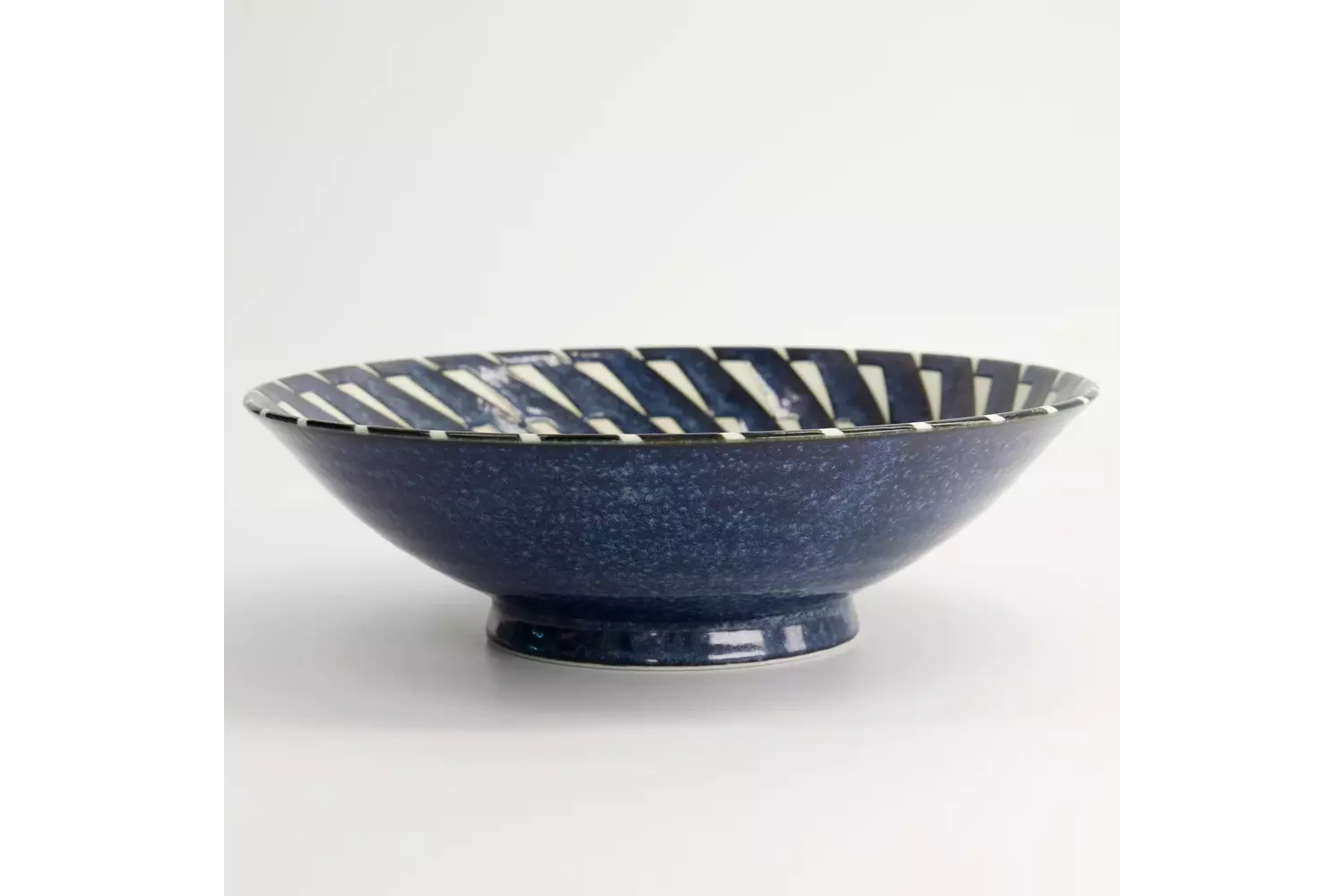 Tokyo Design Studio - Mixed Bowls Ramen 25.4x7.8cm. Blue Hanten 1600ml 3pcs