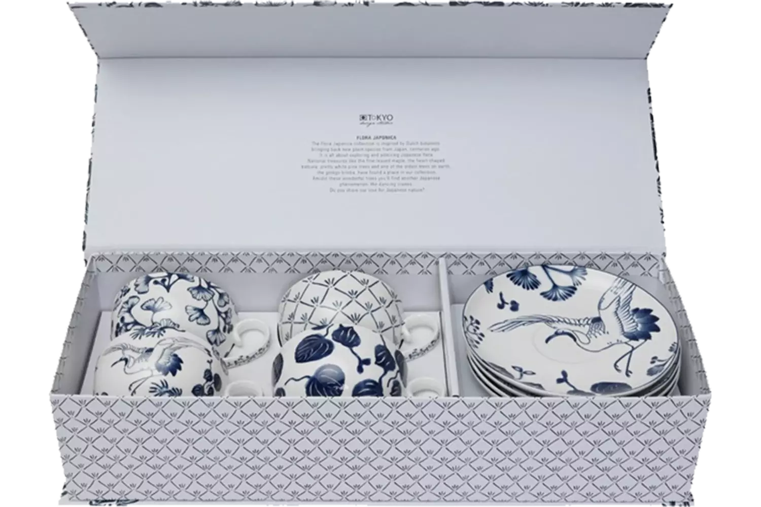 Tokyo Design Studio - Cup with Saucer Giftset Flora Japonica 380ml