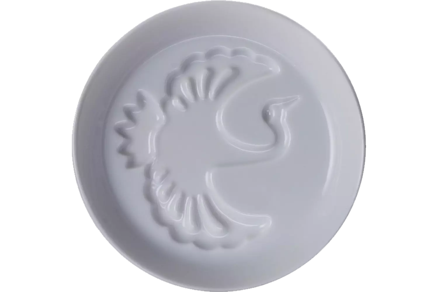Tokyo Design Studio - Soy Sauce Dish Embossed Crane 8.2cm