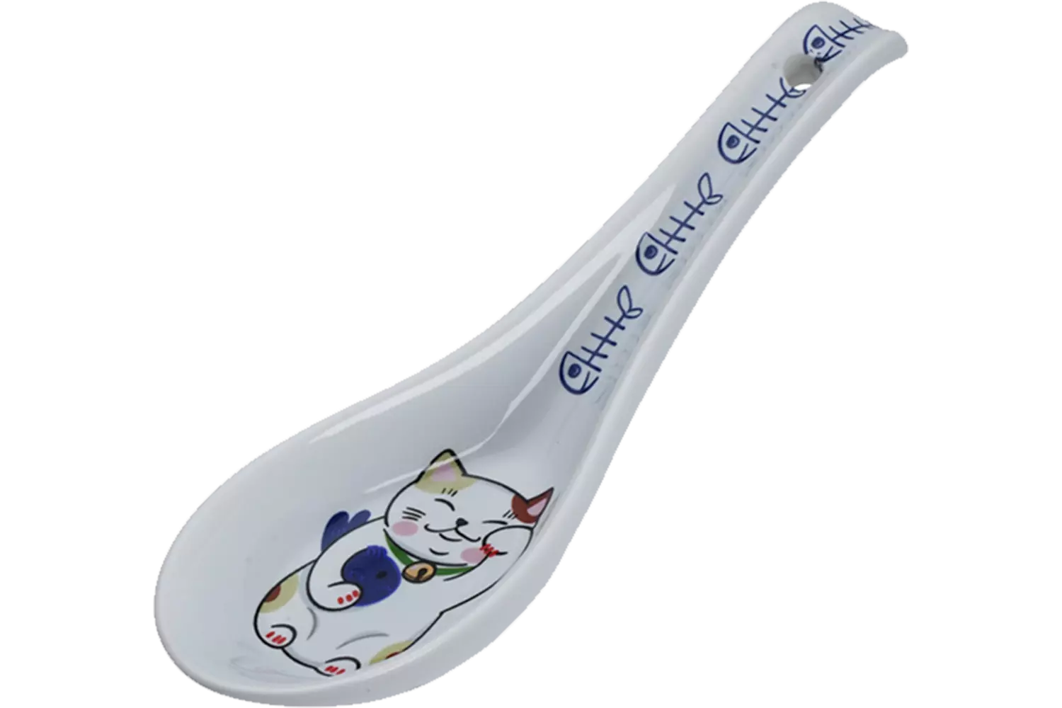 Tokyo Design Studio - Kawaii Spoon Lucky Cat Blue Fish