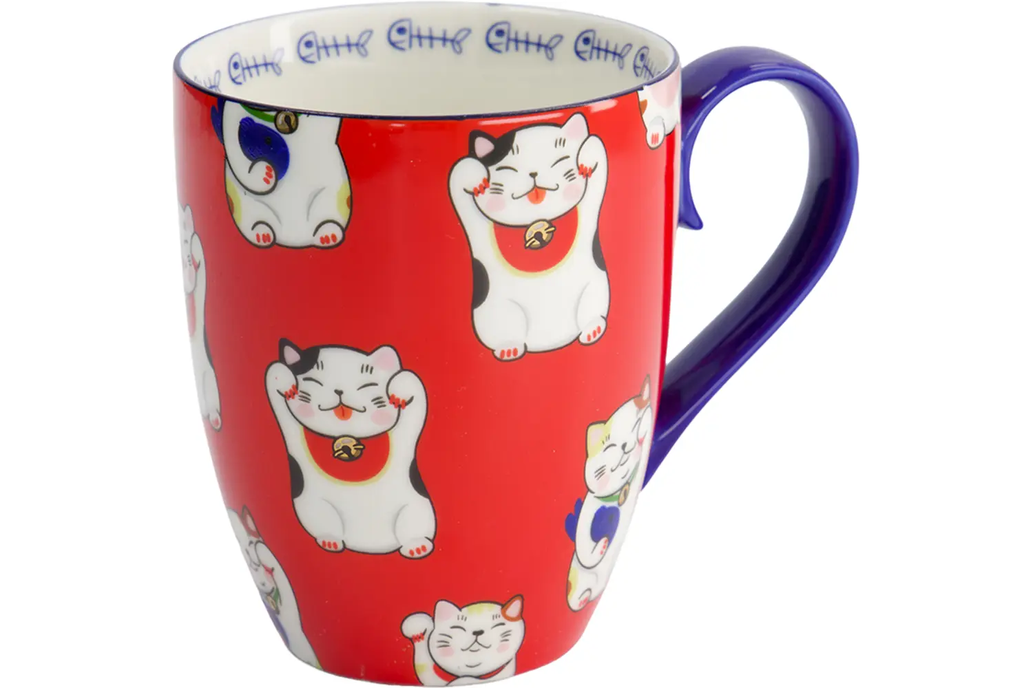 Tokyo Design Studio - Kawaii Mug Giftbox Lucky Cat Red 380ml