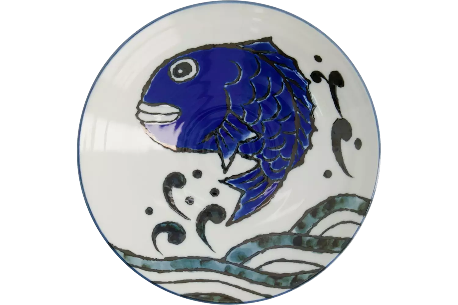 Tokyo Design Studio - Deep Plate Seafood Snapper Blue 900ml
