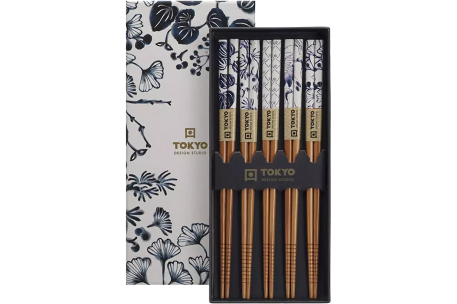 Tokyo Design Studio - Chopsticks Giftset Flora Japonica 5 pair