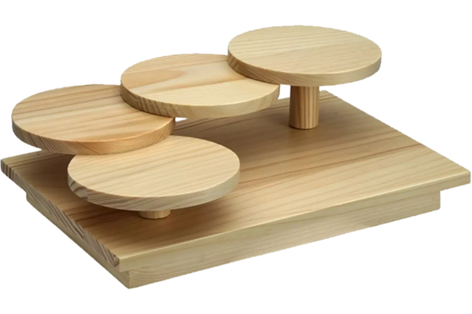 Tokyo Desgin Studio - Sushi Geta Wooden Round Stairs 1pcs