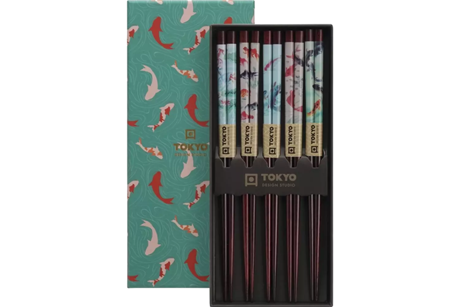 Tokyo Design Studio - Chopsticks Giftset Goldfish 5 pair