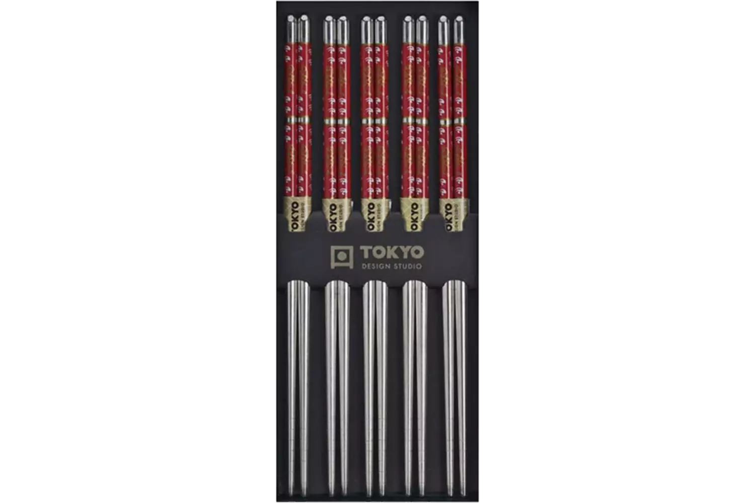 Tokyo Design Studio - Chopsticks SS Red 5 pair