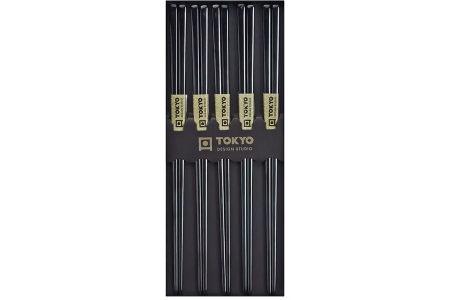 Tokyo Design Studio - Chopsticks SS Black 5 pair