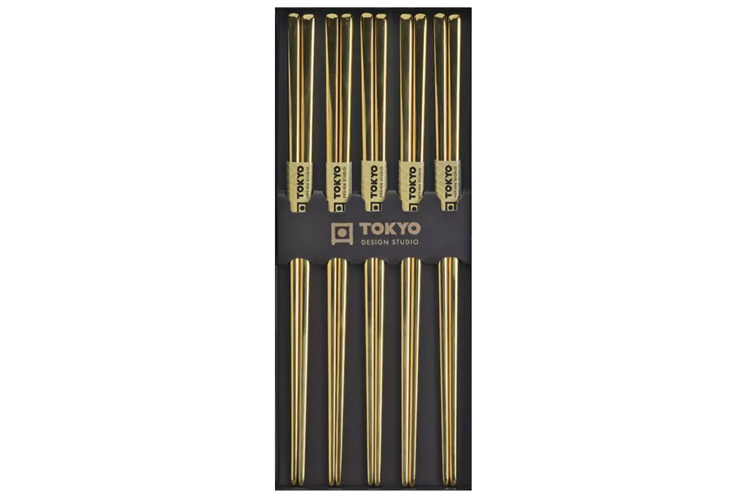 Tokyo Design Studio - Chopsticks SS Gold 5 pair