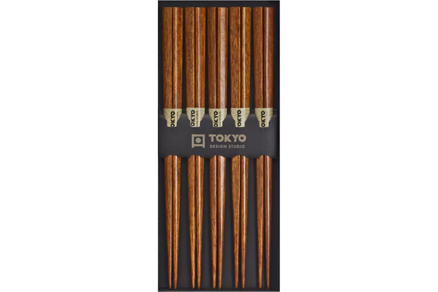 Tokyo Design Studio - Chopsticks Dark Wood 5 pair