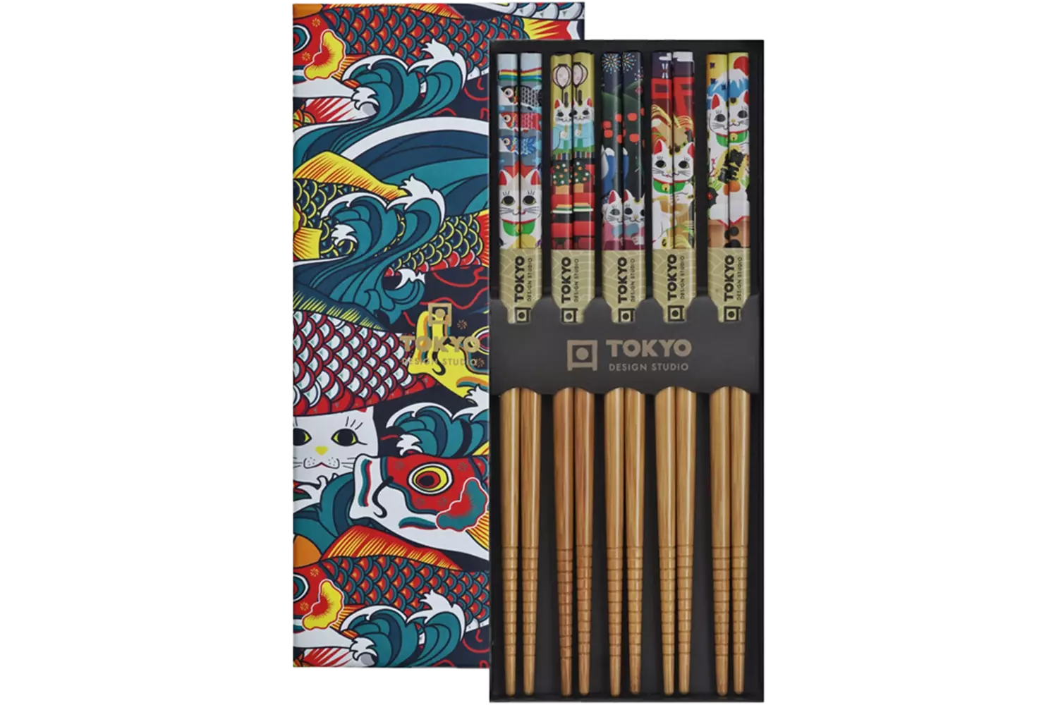 Tokyo Design Studio - Chopsticks Lucky & Koinobori 5 pair