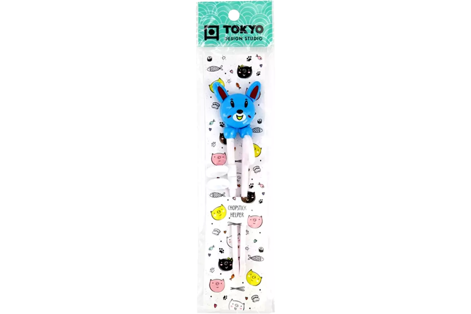 Tokyo Design Studio - Children Chopsticks Rabbit Blue 18cm