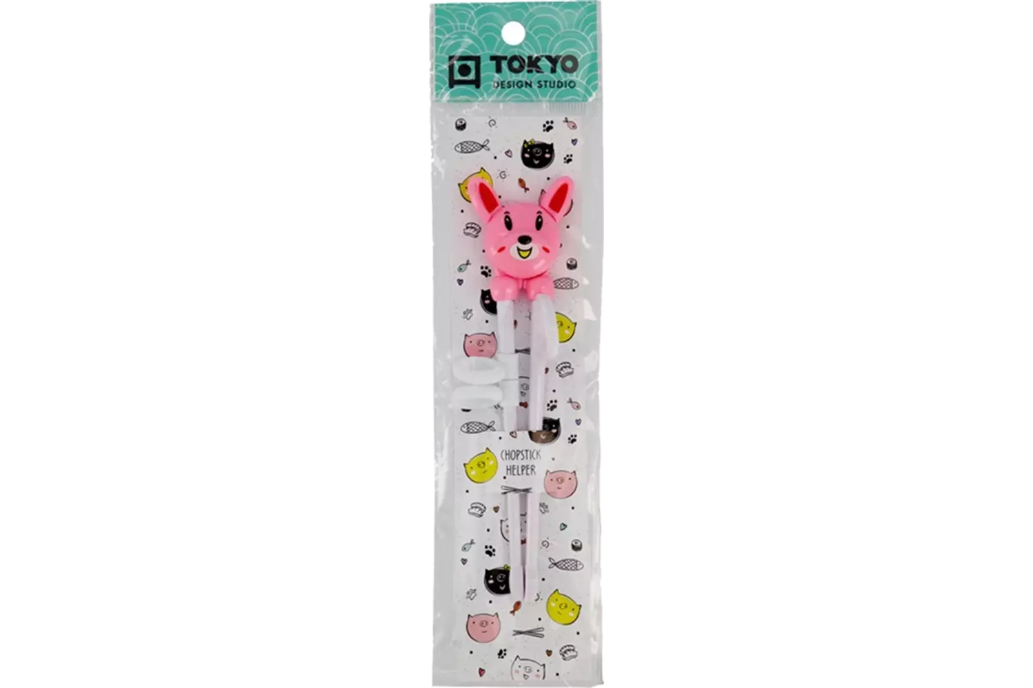 Tokyo Design Studio - Children Chopsticks Rabbit Pink 18cm