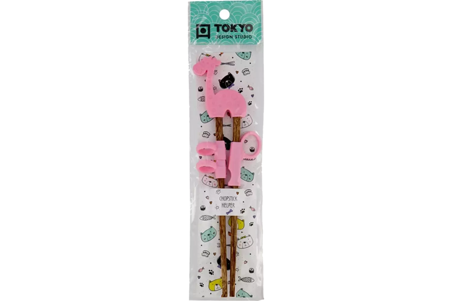 Tokyo Design Studio - Children Chopsticks Giraf Pink 20cm