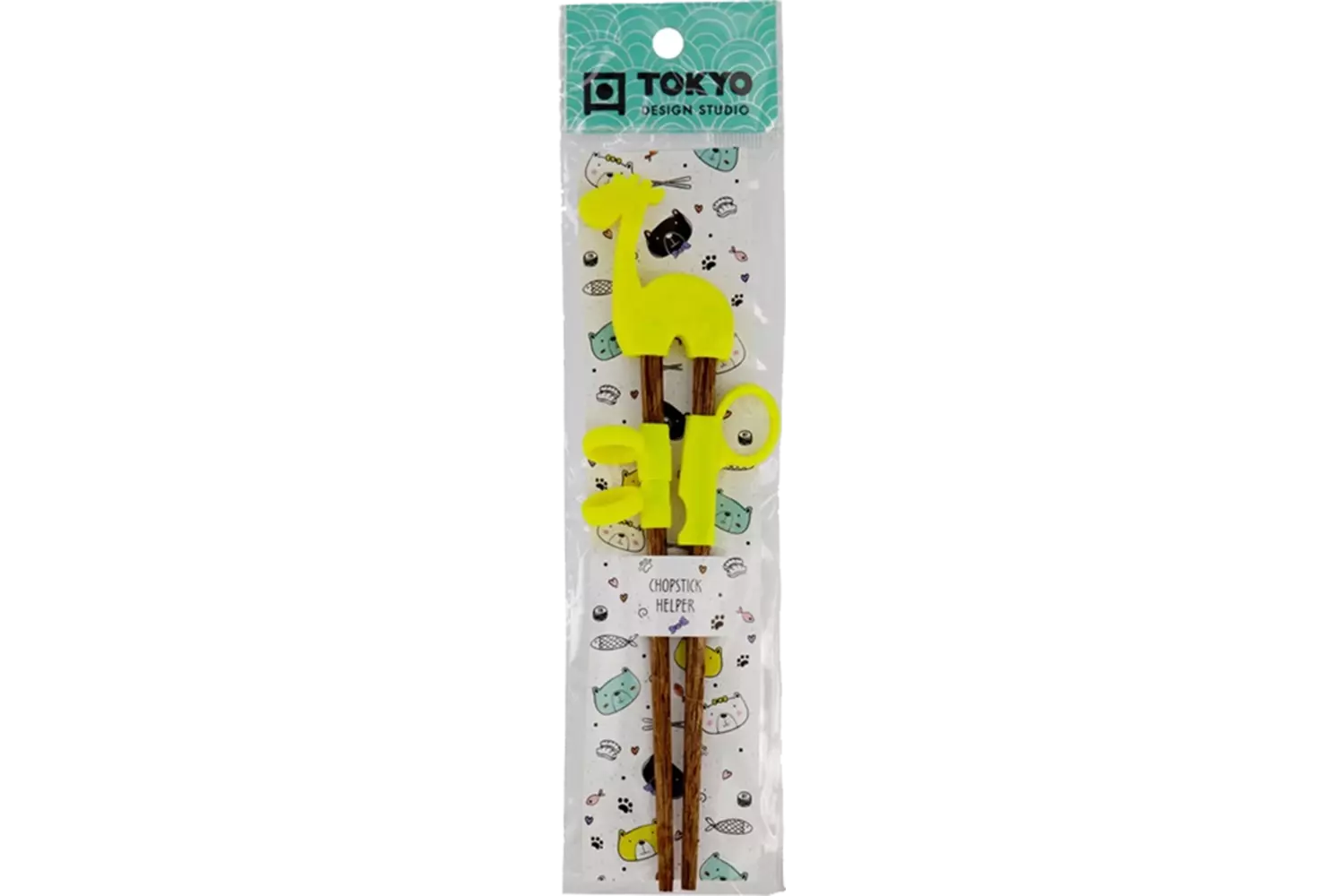 Tokyo Design Studio - Children Chopsticks Giraf Yellow 20cm