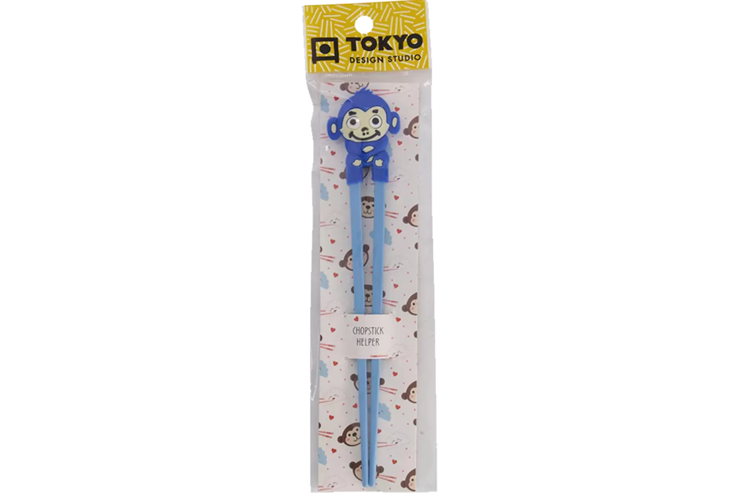 Tokyo Design Studio - Children Chopsticks Monkey Blue 22cm