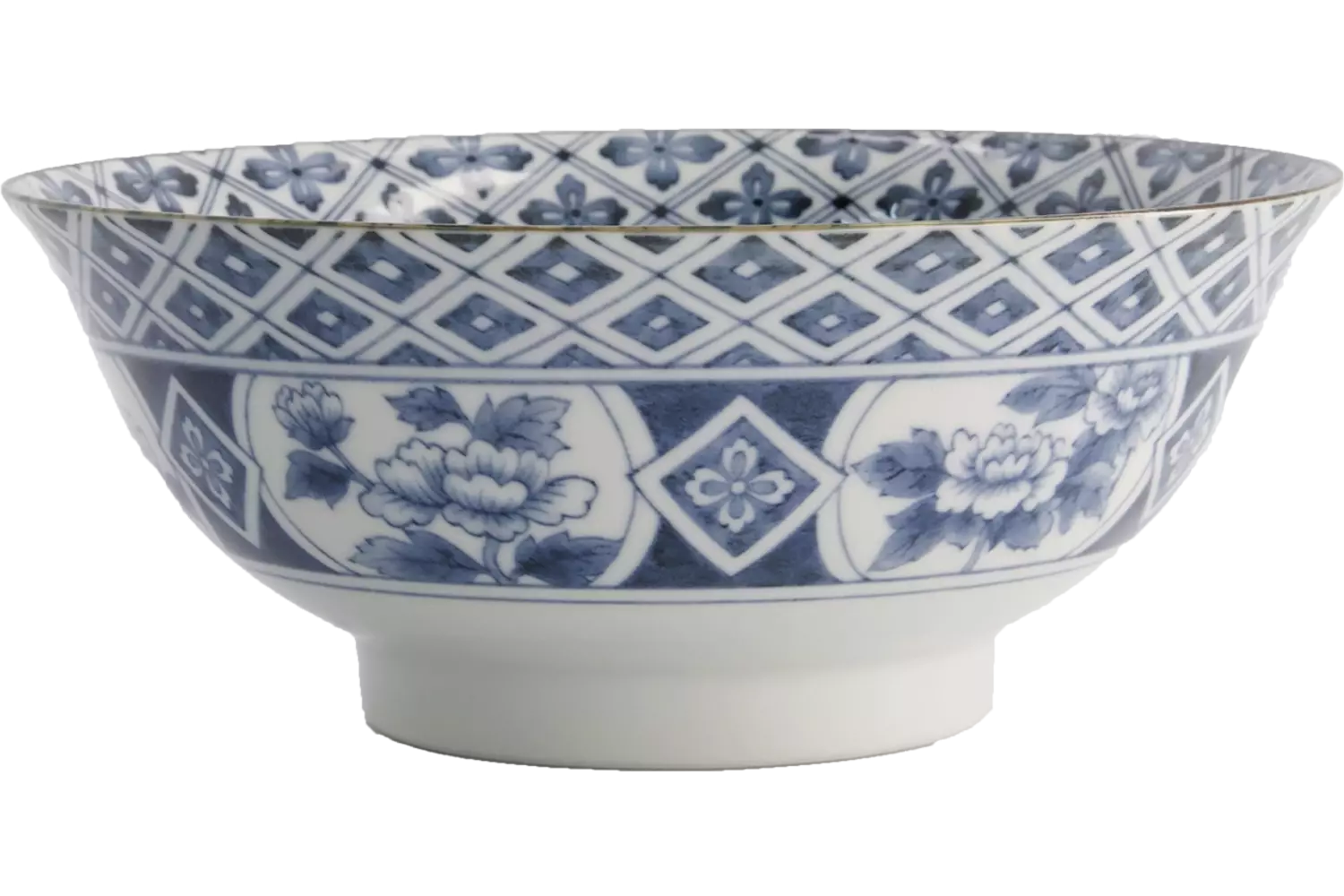 Tokyo Design Studio - Mixed Bowls Ramen Madori-Bishi-Botan Blue 1.3L