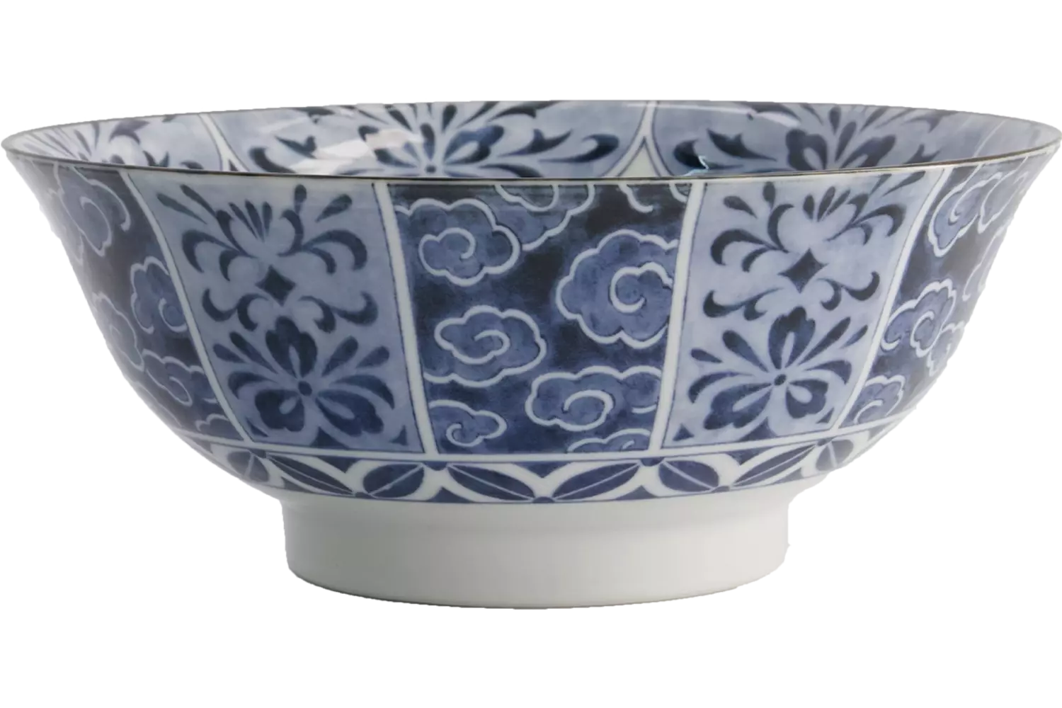 Tokyo Design Studio - Mixed Bowls Ramen Unmo-Botanb Blue 1.3L