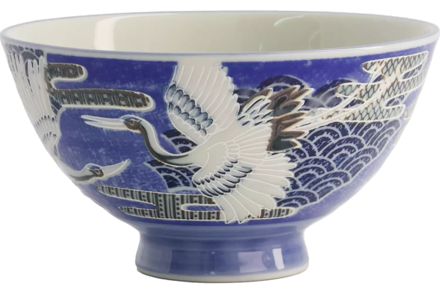 Tokyo Design Studio - Kawaii Bowl Rice Crane Blue 300ml