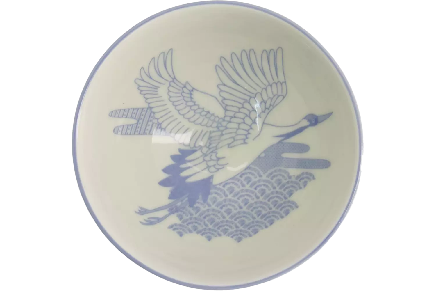 Tokyo Design Studio - Kawaii Bowl Rice Crane Blue 300ml
