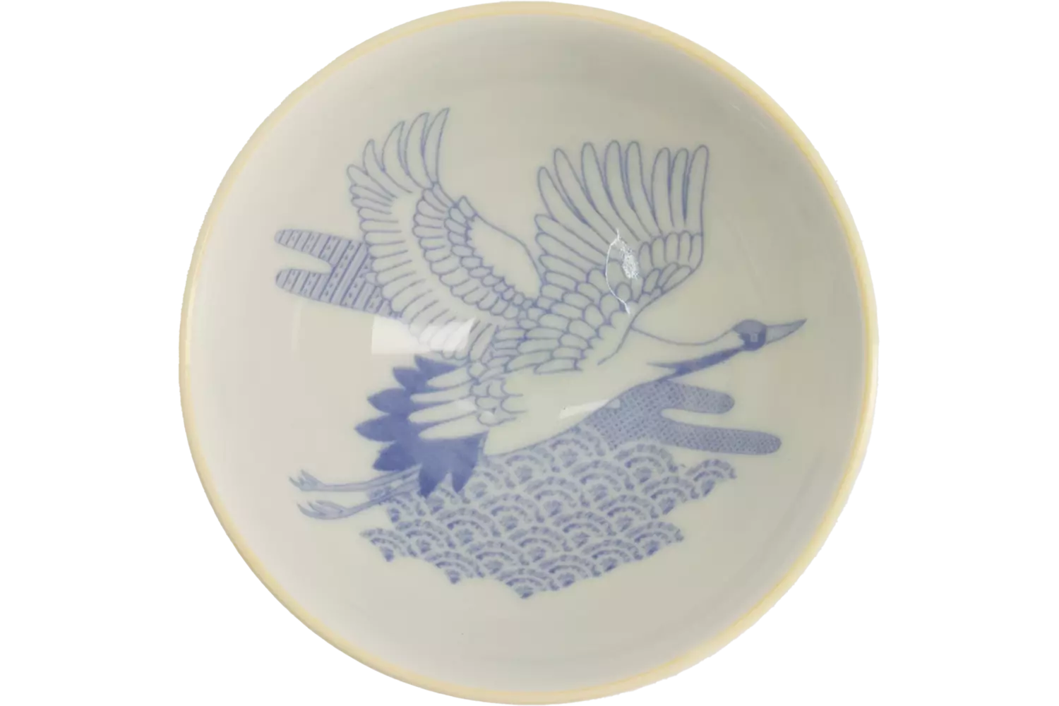 Tokyo Design Studio - Kawaii Bowl Rice Crane Yellow 300ml