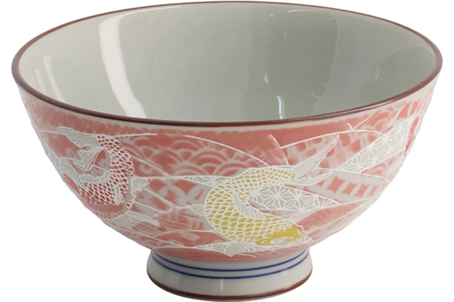 Tokyo Design Studio - Kawaii Rice Bowl Carp Red 11.5x6cm. 300ml