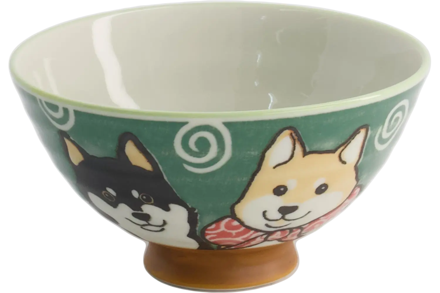 Tokyo Design Studio - Kawaii Bowls Rice Shiba-Dog Green 350ml