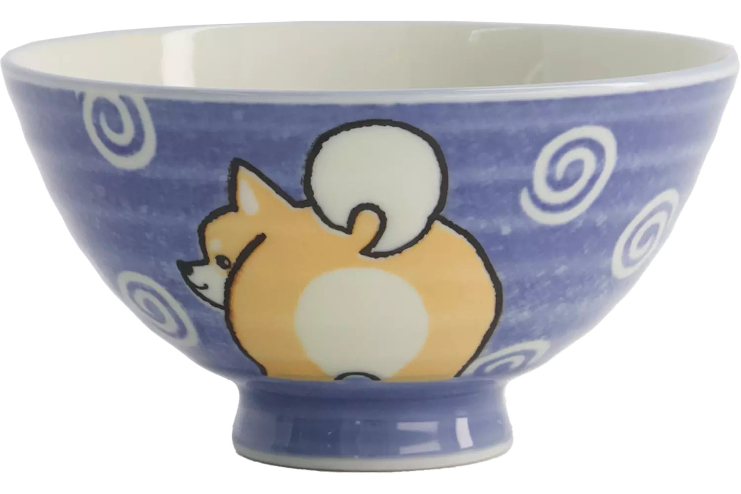 Tokyo Design Studio - Kawaii Bowl Rice Shiba-Dog Blue 350ml