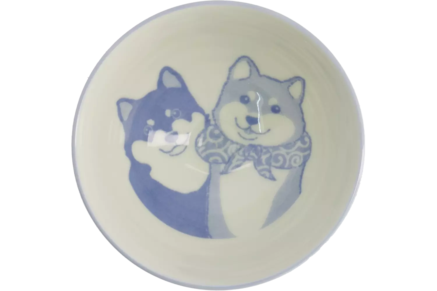 Tokyo Design Studio - Kawaii Bowl Rice Shiba-Dog Blue 350ml