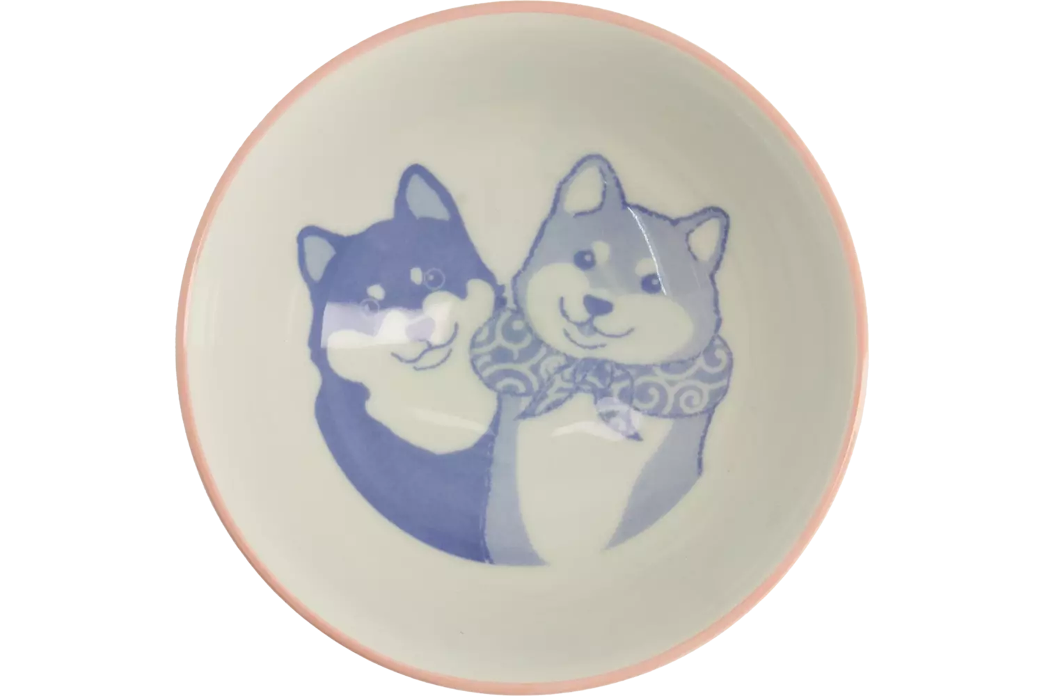 Tokyo Design Studio - Kawaii Bowl Rice Shiba-Dog Pink 500ml