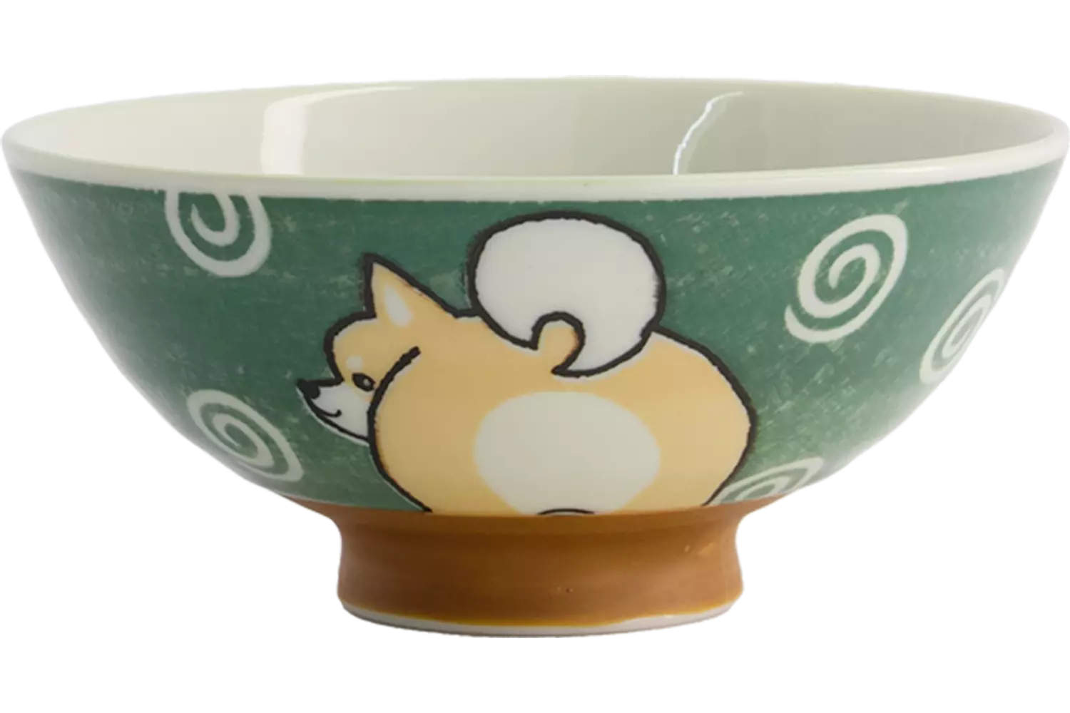 Tokyo Design Studio - Kawaii Bowl Rice Shiba-Dog Green 500ml