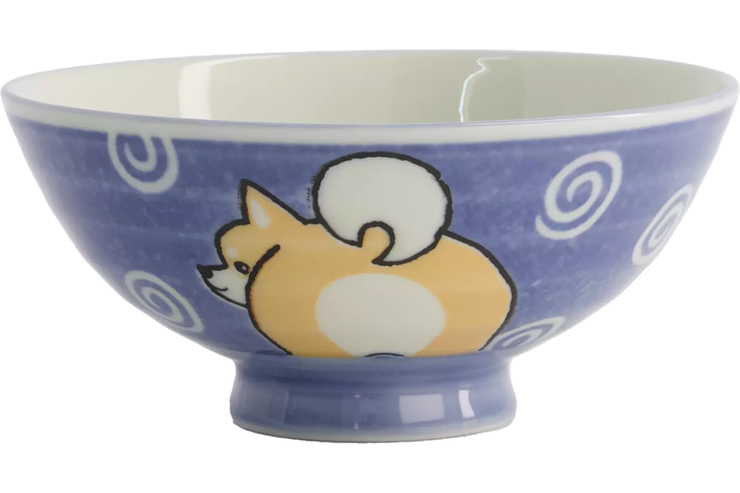 Tokyo Design Studio - Kawaii Bowl Rice Shiba-Dog Blue 500ml
