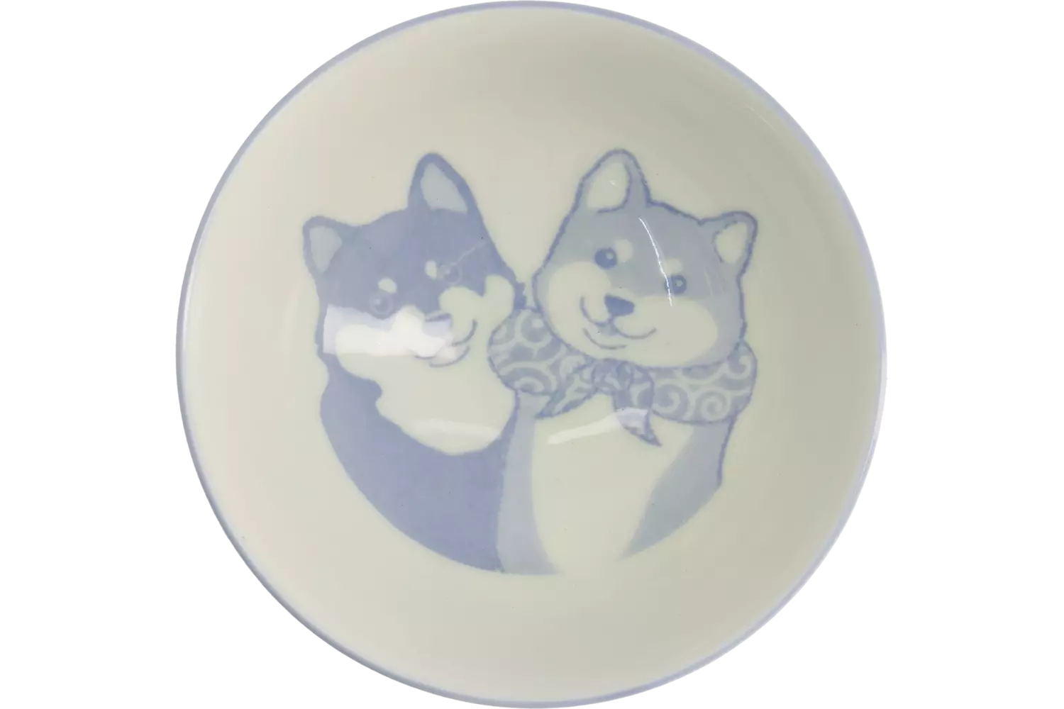 Tokyo Design Studio - Kawaii Bowl Rice Shiba-Dog Blue 500ml