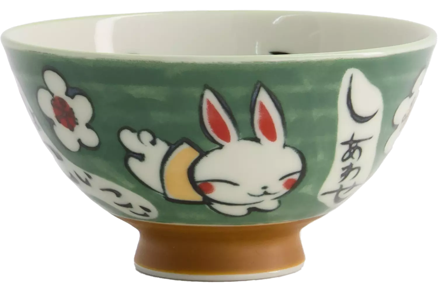 Tokyo Design Studio - Kawaii Bowl Rice Rabbit Green 300ml