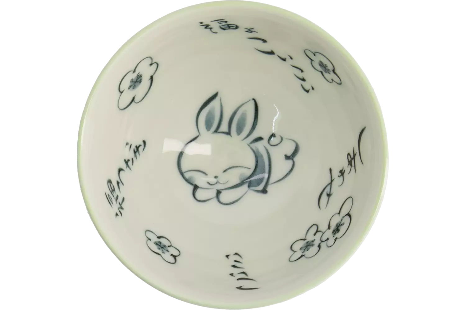 Tokyo Design Studio - Kawaii Bowl Rice Rabbit Green 300ml