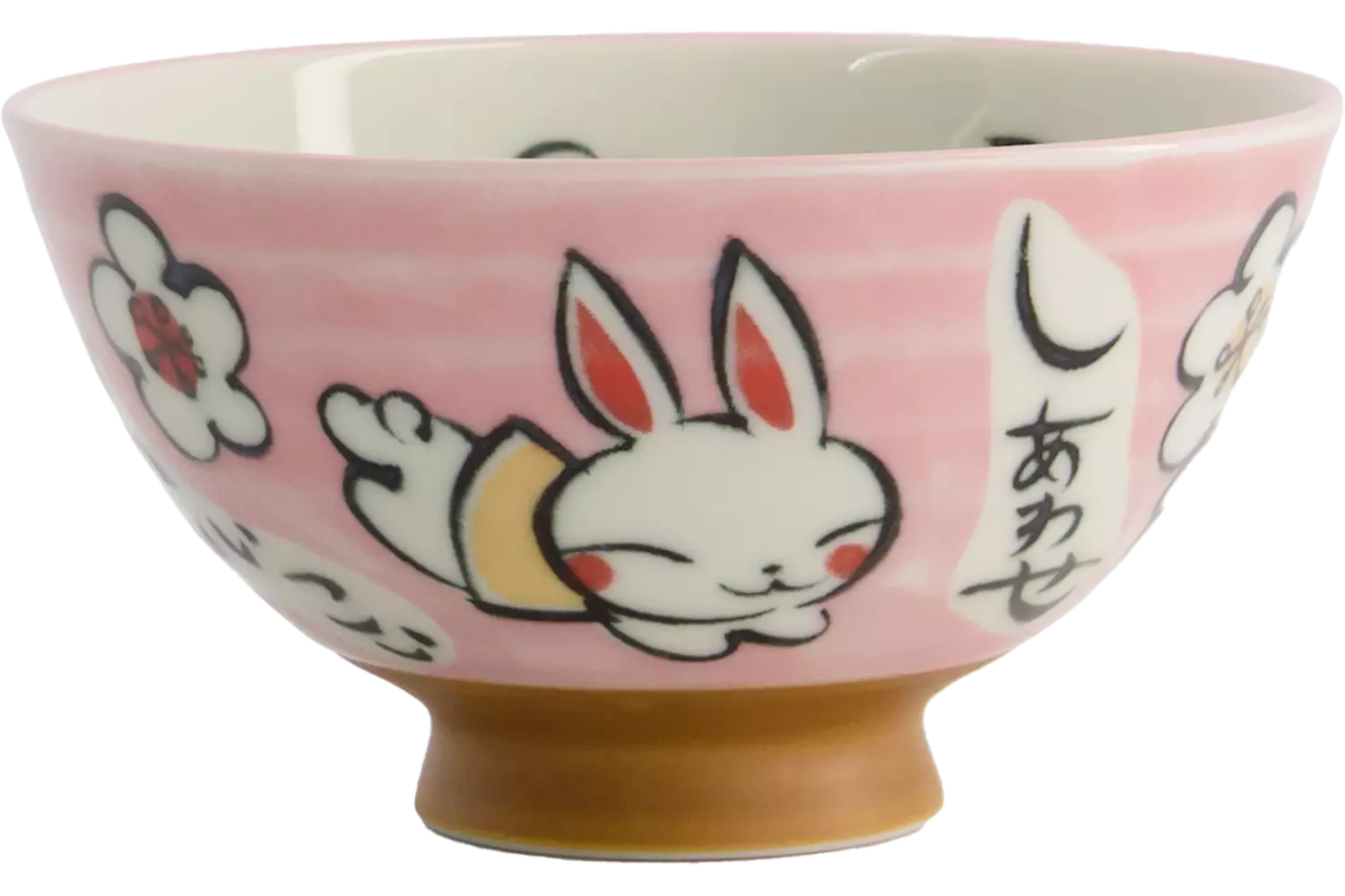 Tokyo Design Studio - Kawaii Bowl Rice Rabbit Pink 300ml