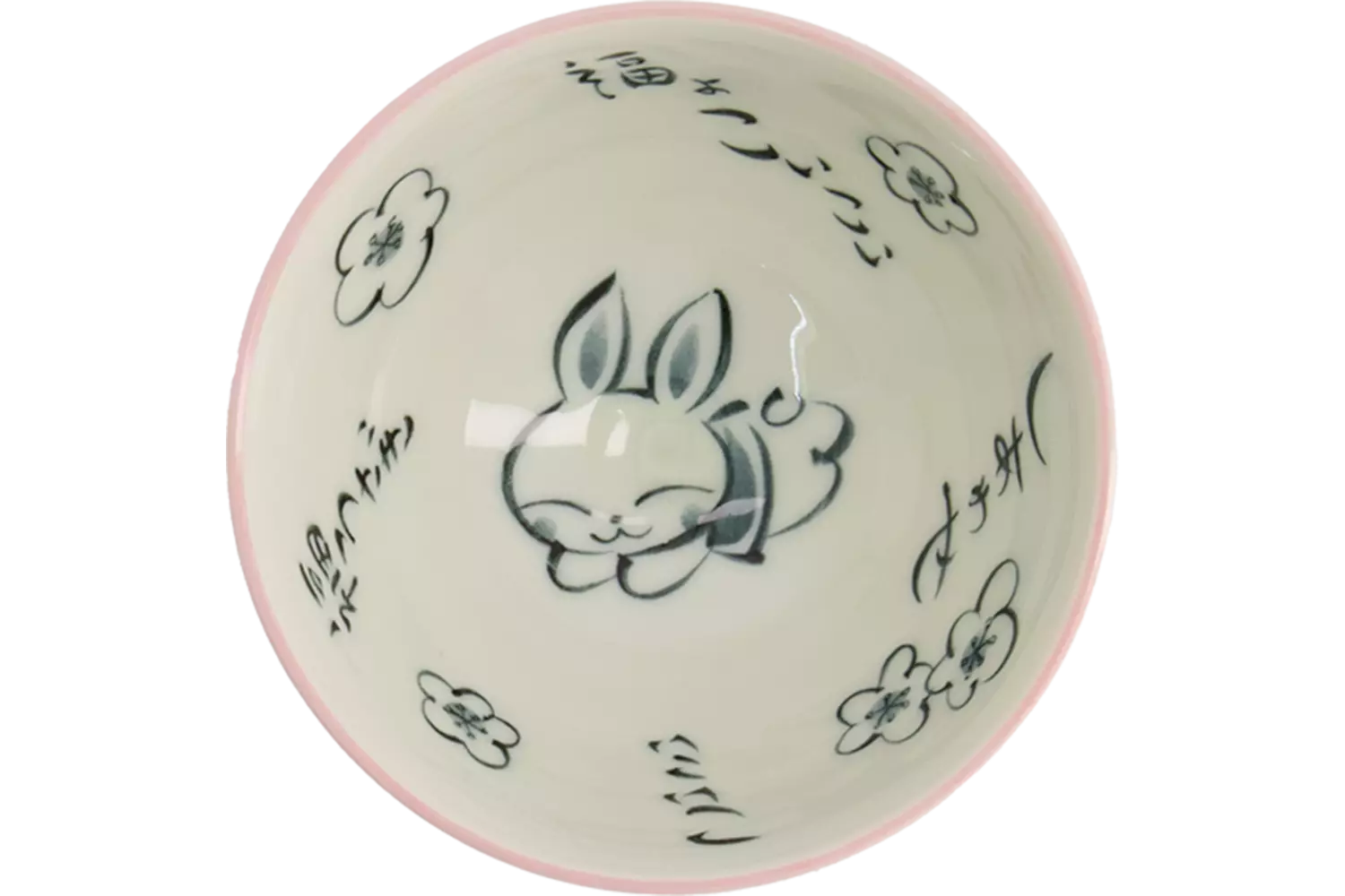 Tokyo Design Studio - Kawaii Bowl Rice Rabbit Pink 300ml