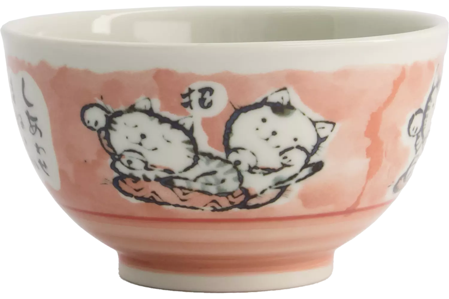 Tokyo Design Studio - Kawaii Bowl Rice Cat Pink 600ml