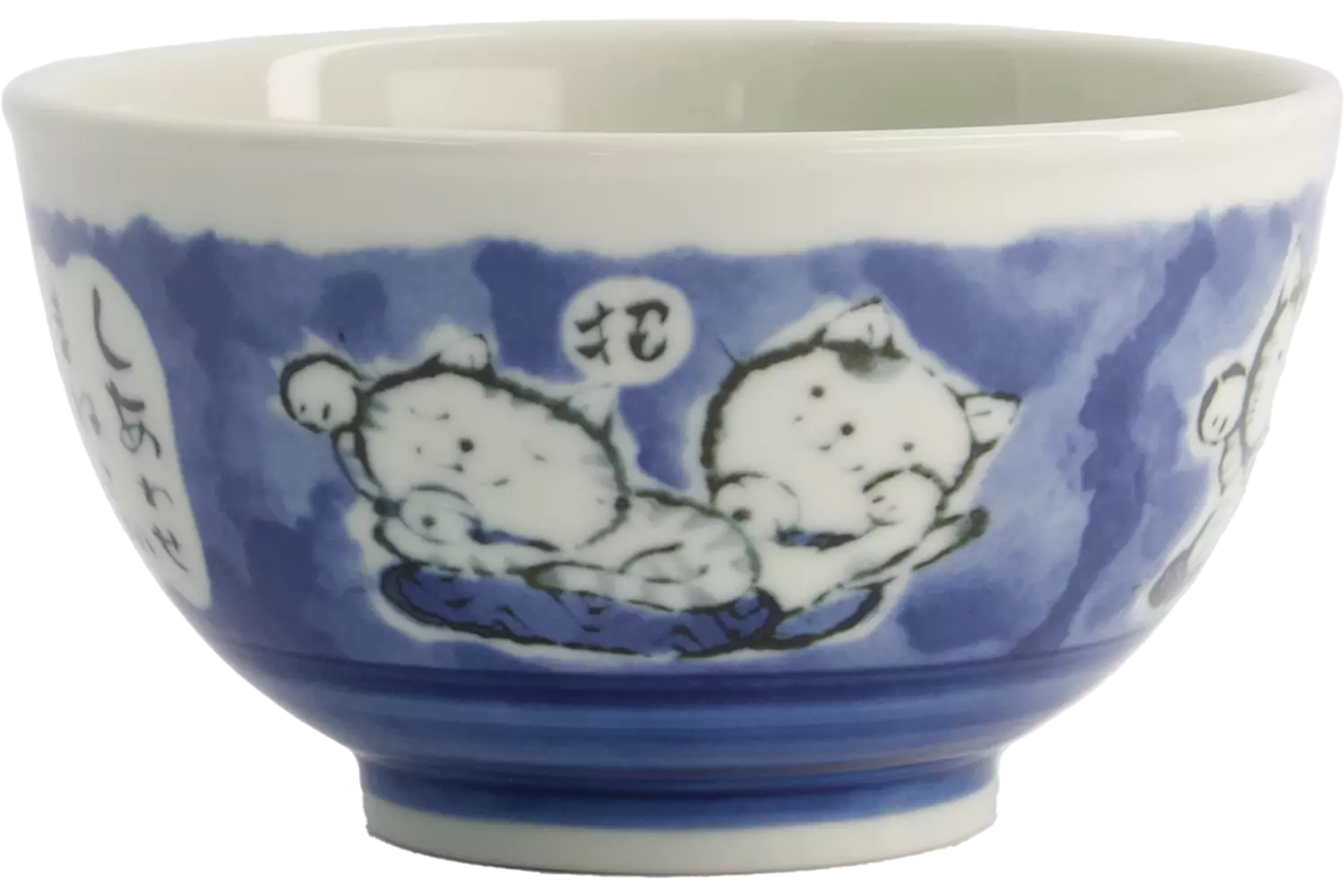 Tokyo Design Studio - Kawaii Bowl Rice Cat Blue 600ml
