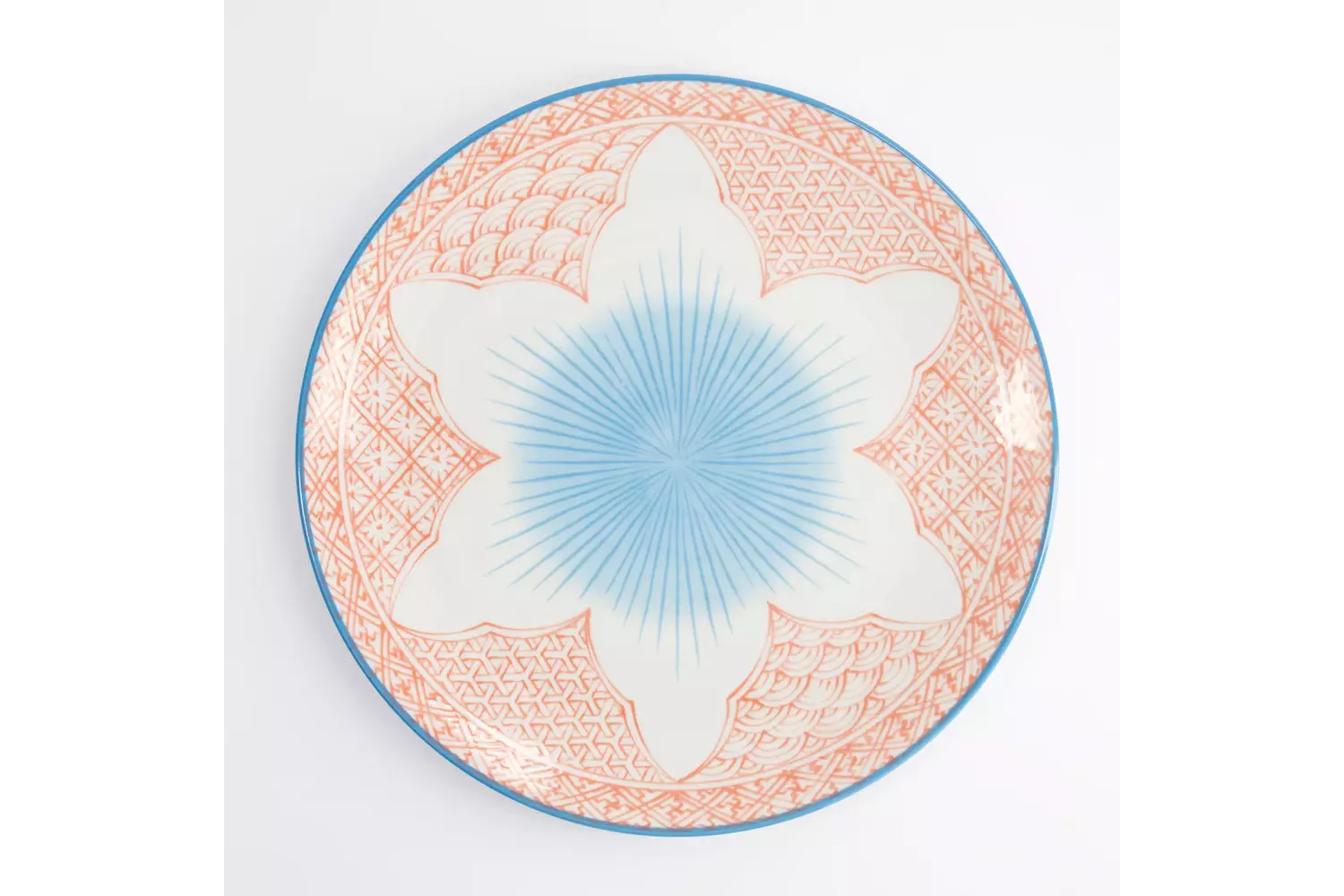 Tokyo Design Studio - Lily Flower Plate 26x2cm Red 6pcs