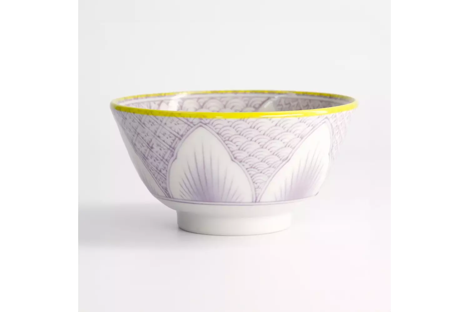 Tokyo Design Studio - Lily Flower Small Tayo Bowl 13.5x6.8cm Purple 300ml 6pcs