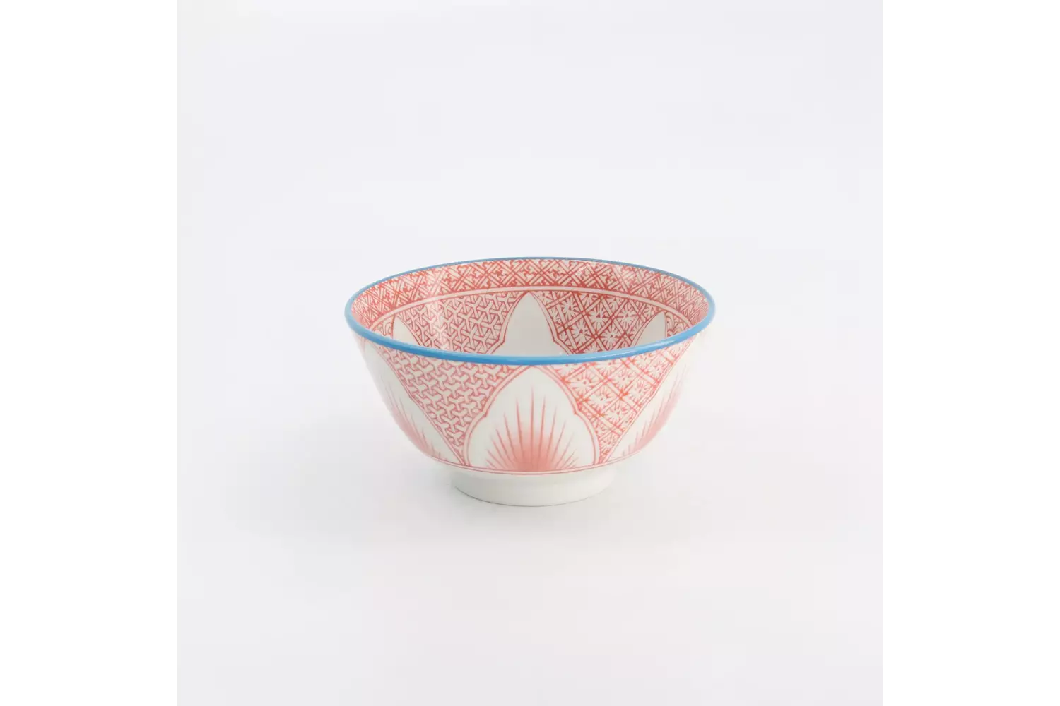 Tokyo Design Studio - Lily Flower Small Tayo Bowl 13.5x6.8cm Red 300ml 6pcs