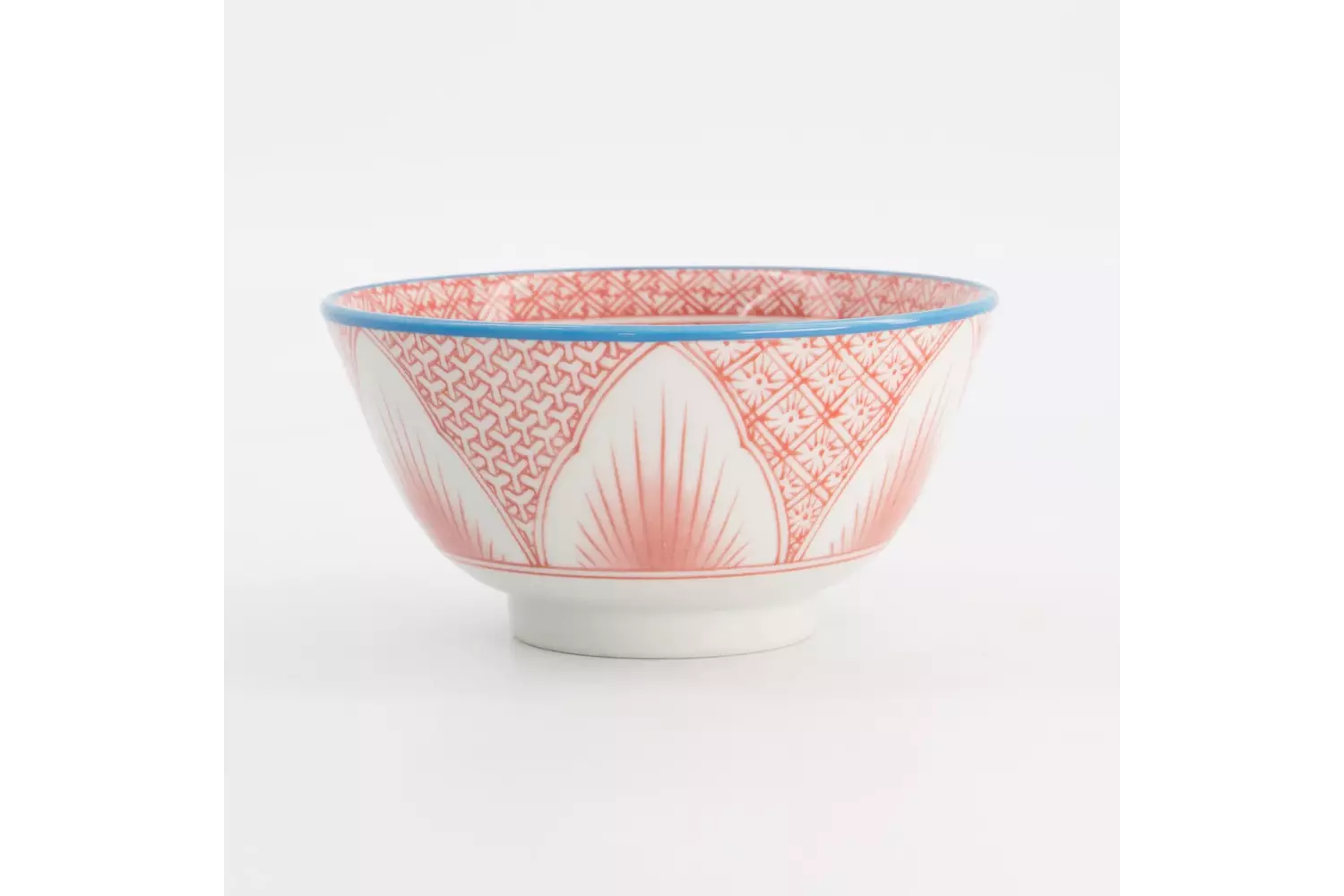 Tokyo Design Studio - Lily Flower Small Tayo Bowl 13.5x6.8cm Red 300ml 6pcs