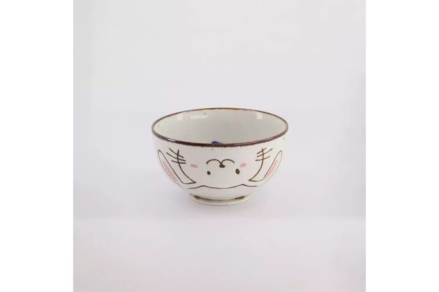 Tokyo Design Studio - Kawaii Rabbit Usagi Bowl 13.7x7.4cm Pink 500ml 6pcs