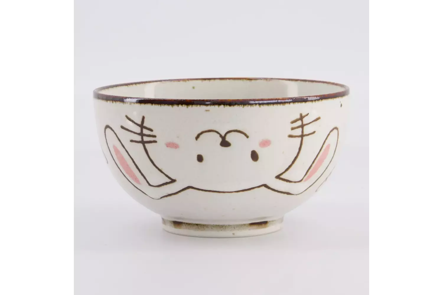 Tokyo Design Studio - Kawaii Rabbit Usagi Bowl 13.7x7.4cm Pink 500ml 6pcs