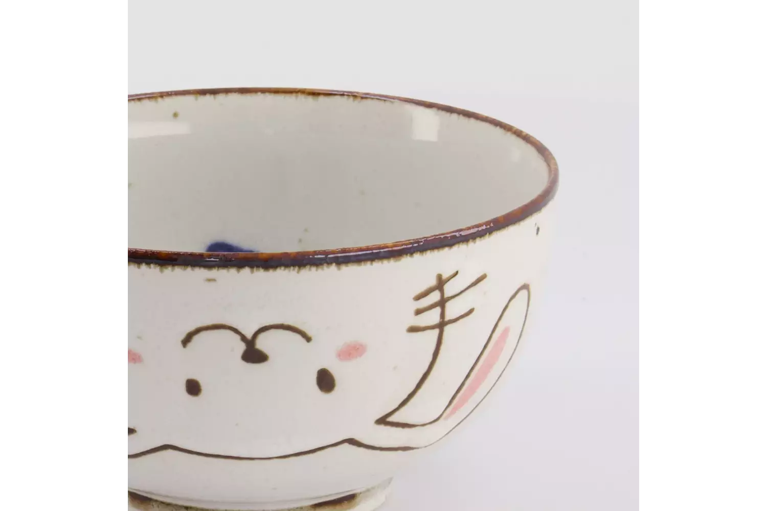 Tokyo Design Studio - Kawaii Rabbit Usagi Bowl 13.7x7.4cm Pink 500ml 6pcs