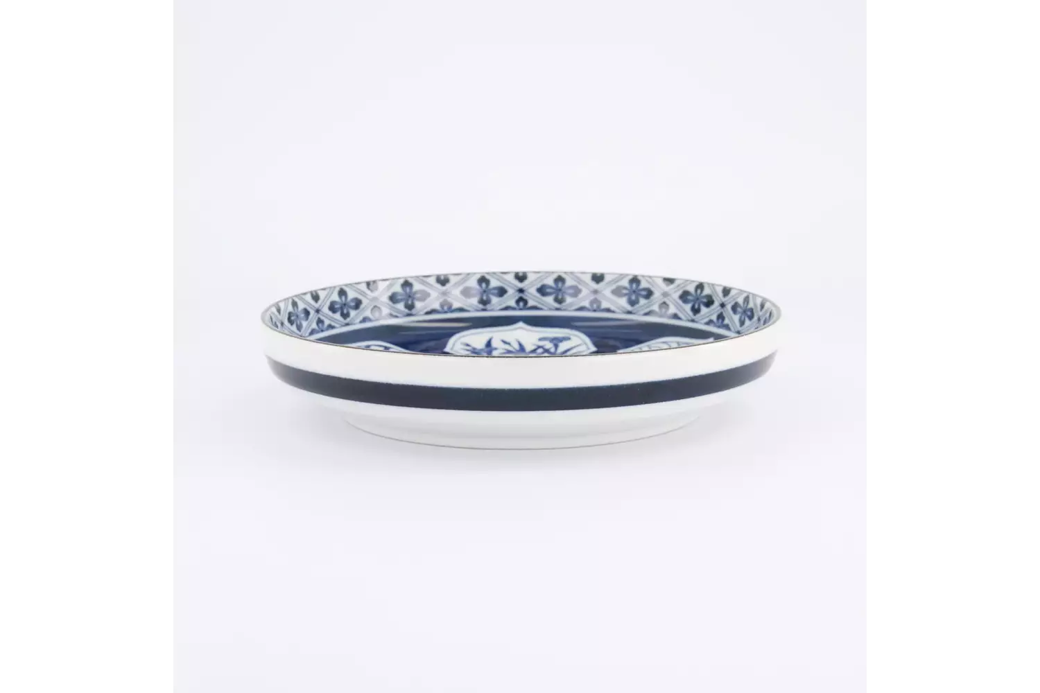 Tokyo Design Studio - Wa Mixed Bowls Pasta Plate Matori Hishimon 20x4.1cm 650ml 4pcs