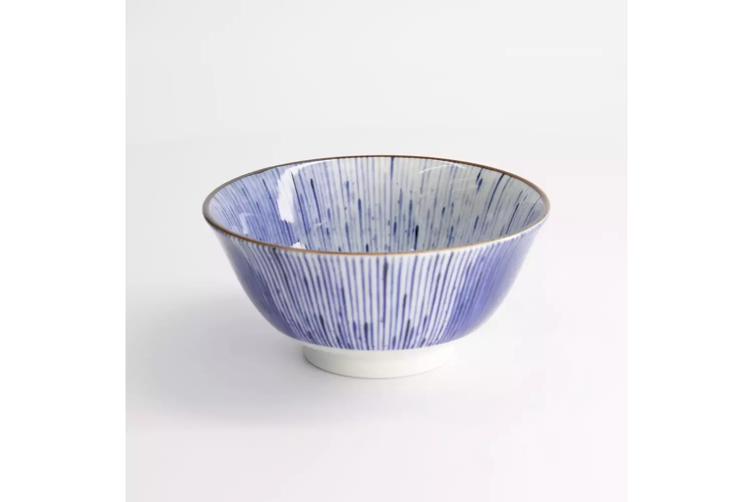 Tokyo Design Studio - Mino Blue Bowls Tayo Bowl 15x7cm. Hanabi 6pcs