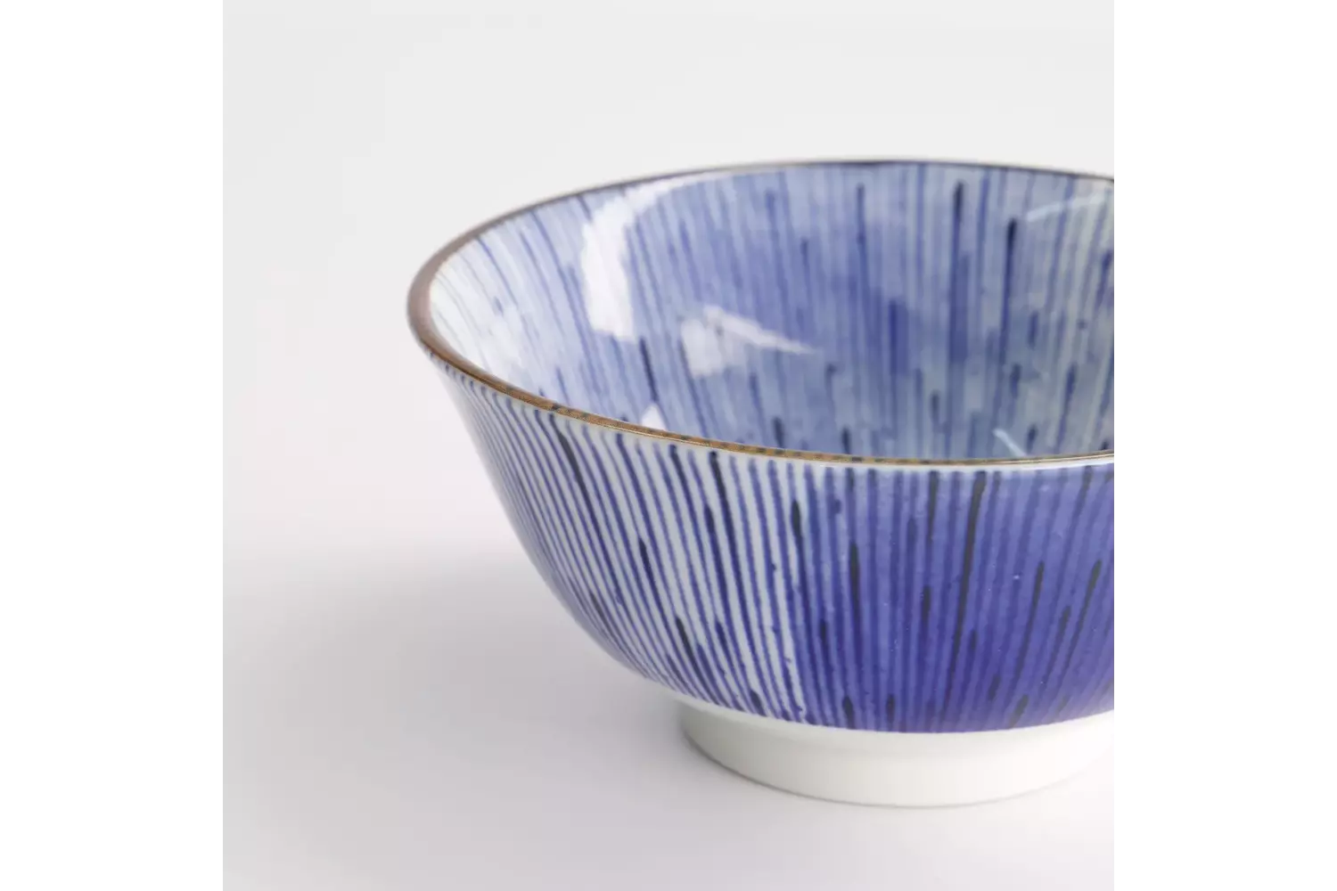 Tokyo Design Studio - Mino Blue Bowls Tayo Bowl 15x7cm. Hanabi 6pcs