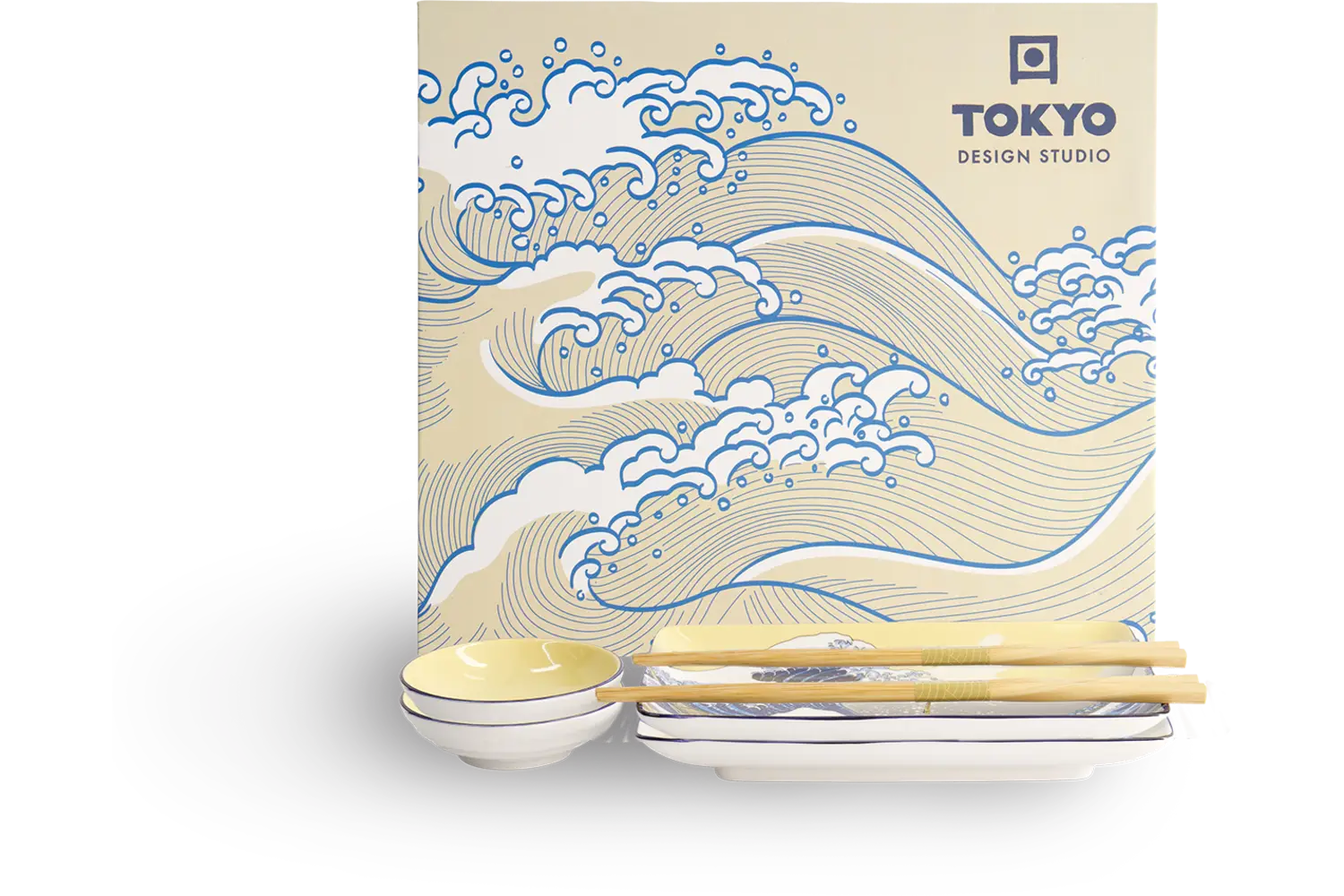 Tokyo Design Studio - Kawaii Hokusai Sushi Giftset (6pcs.)